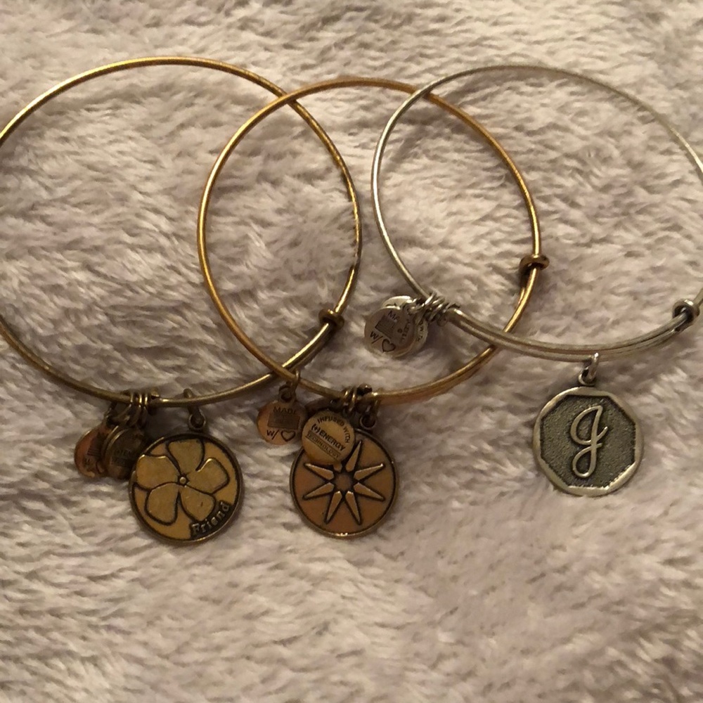 Alex and ani bangles set of 3!